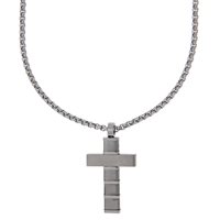 Necklace Vag Man in Steel Zircone 3702500018 - 3702500018